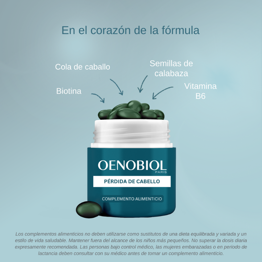 formula perdida de cabello oenobiol - biotina