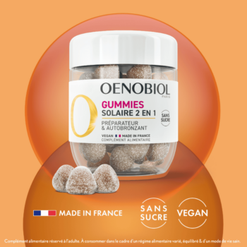 gummies solaires 2 en 1 - préparateur solaire et autobronzant