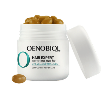 packshot produit Oenobiol hair expert anti age
