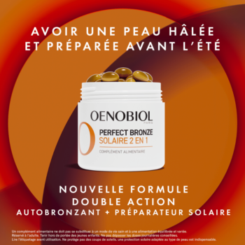 Fiche produit - Oenobiol perfect bronze solaire 2en1 - présentation